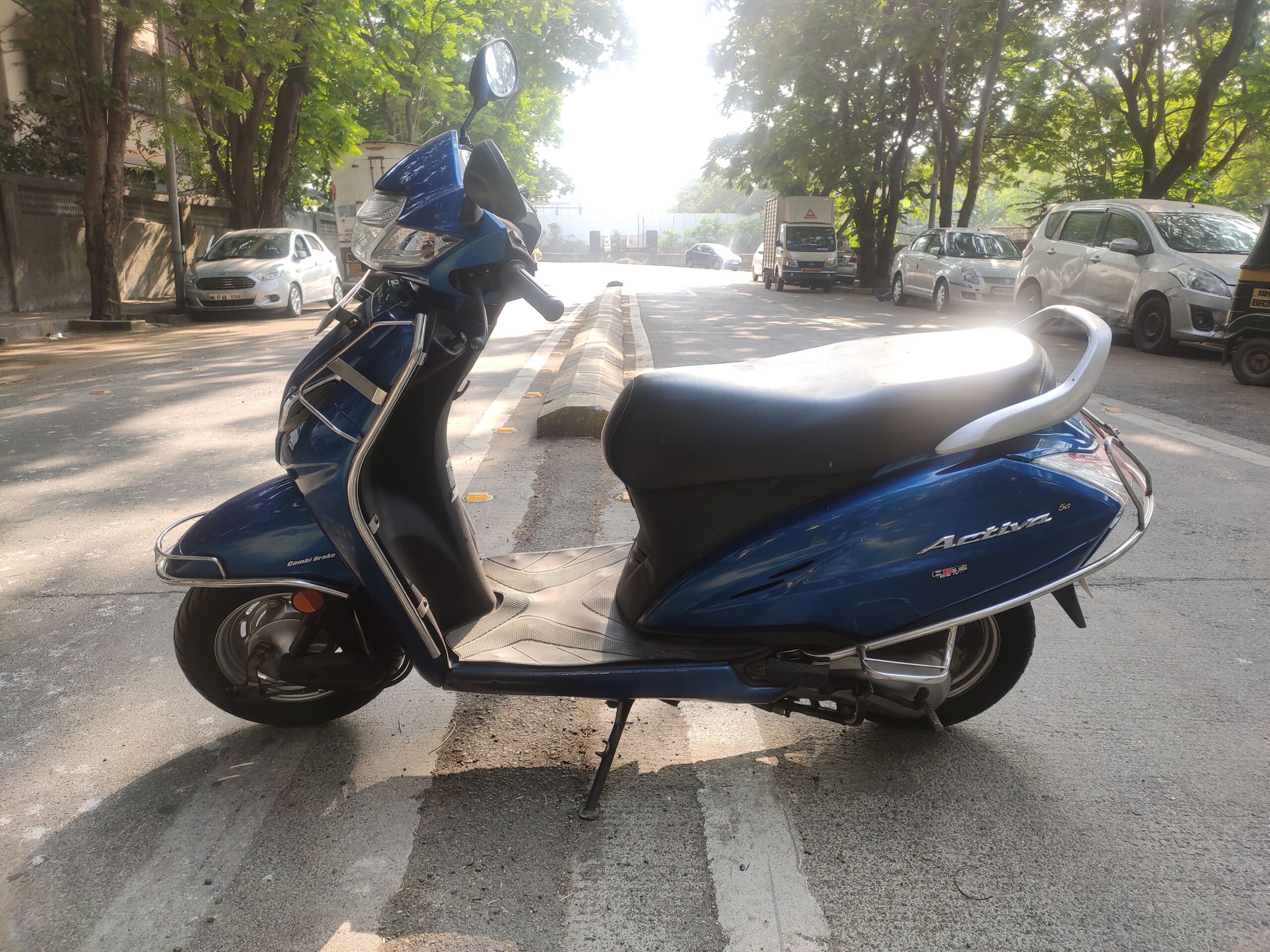 Honda Activa 5g Blue 2 - Rishi Bike Bazar