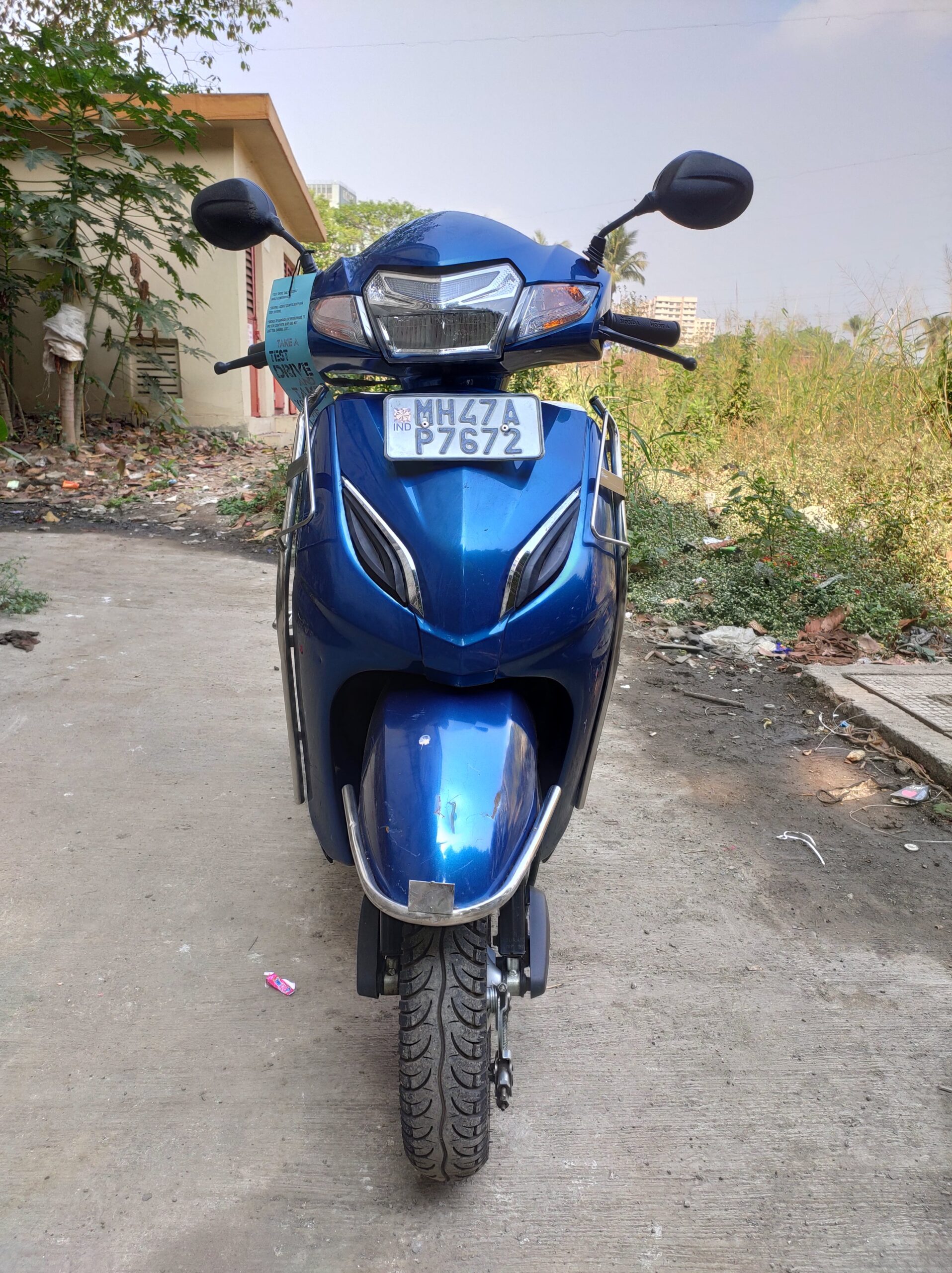 Blue colour ki bike hot sale