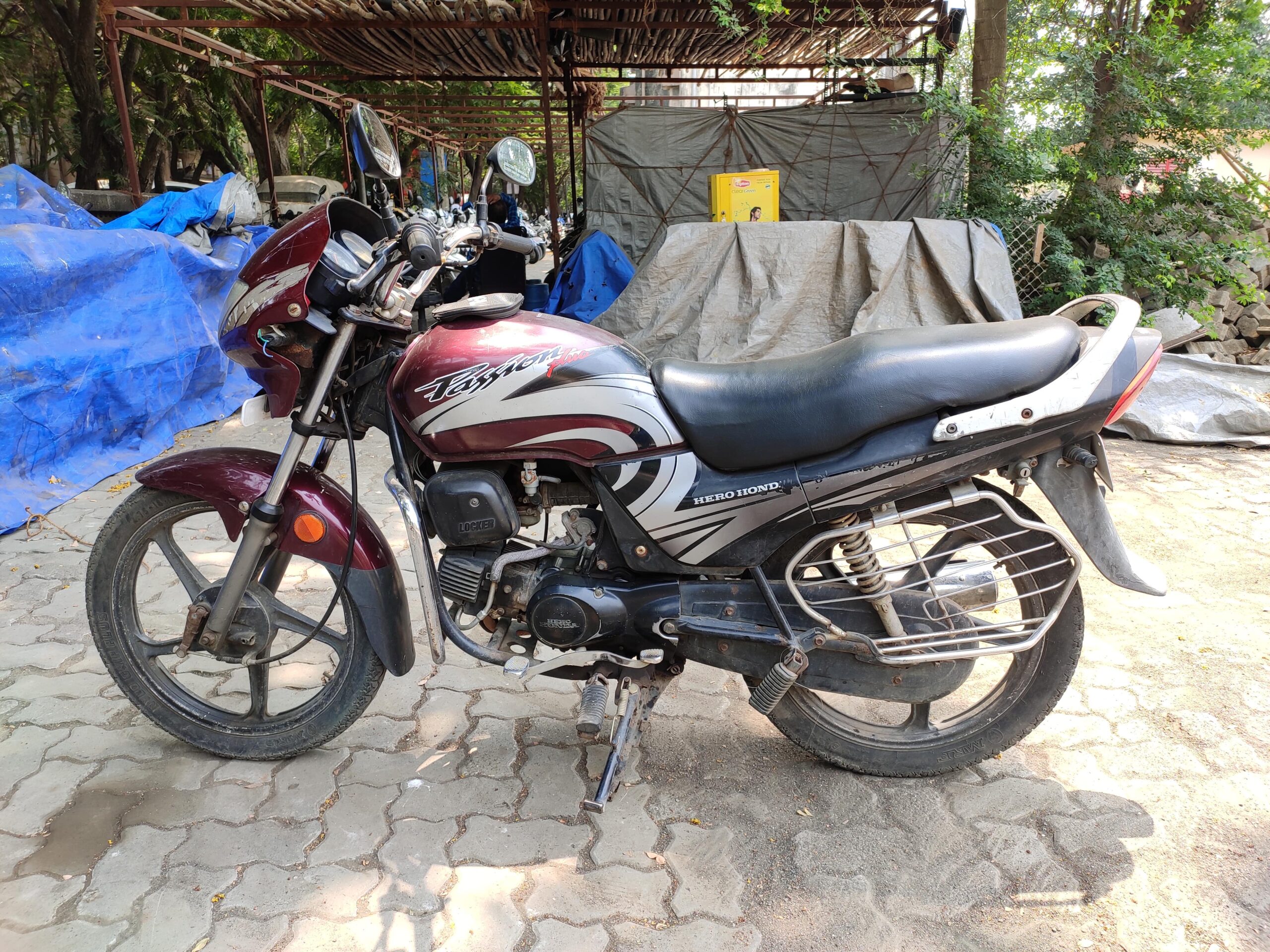 Hero honda passion plus old deals model